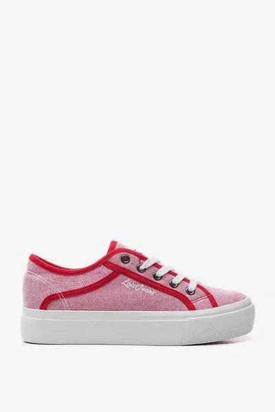 Red Lois platform sneaker