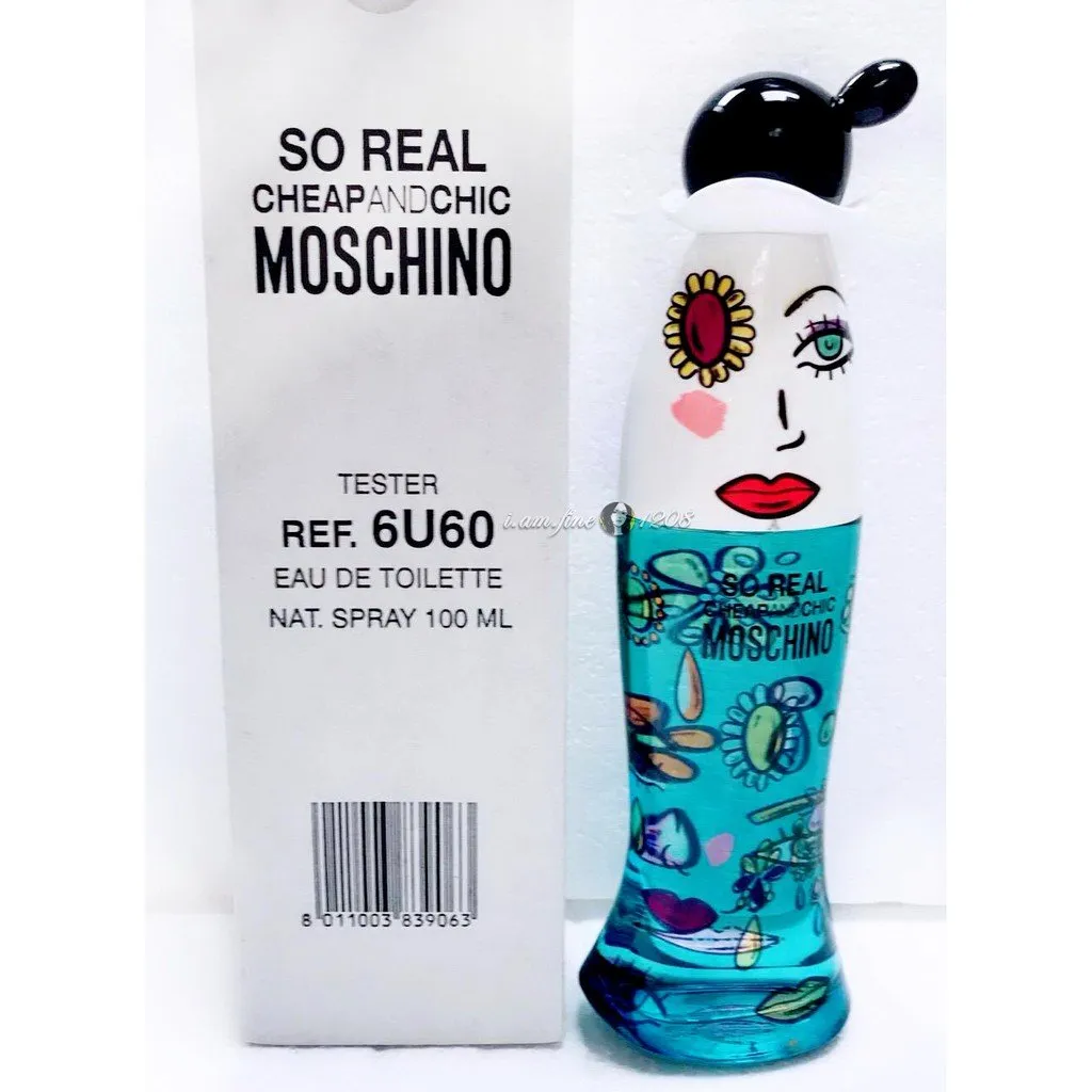 SO REAL EDT 100 ML (PROBADOR TESTER) SIN TAPA -MOSCHINO