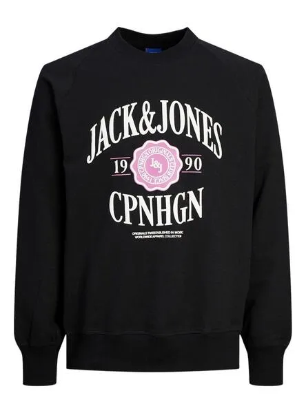 Jack And Jones Lucca Crew Negro Hombre Sweatshirt