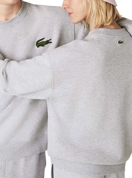 Men's Gray Lacoste Loose Fit Sweatshirt