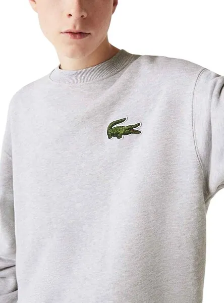 Men's Gray Lacoste Loose Fit Sweatshirt