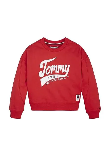 Tommy Hilfiger Red Girls Sweatshirt 1985