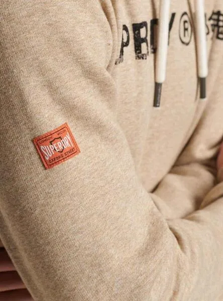 Superdry Workwear Logo Beige Hombre Sweatshirt