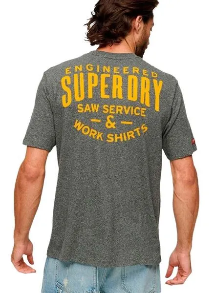 Superdry Workwear Trade Gray T-shirt Men