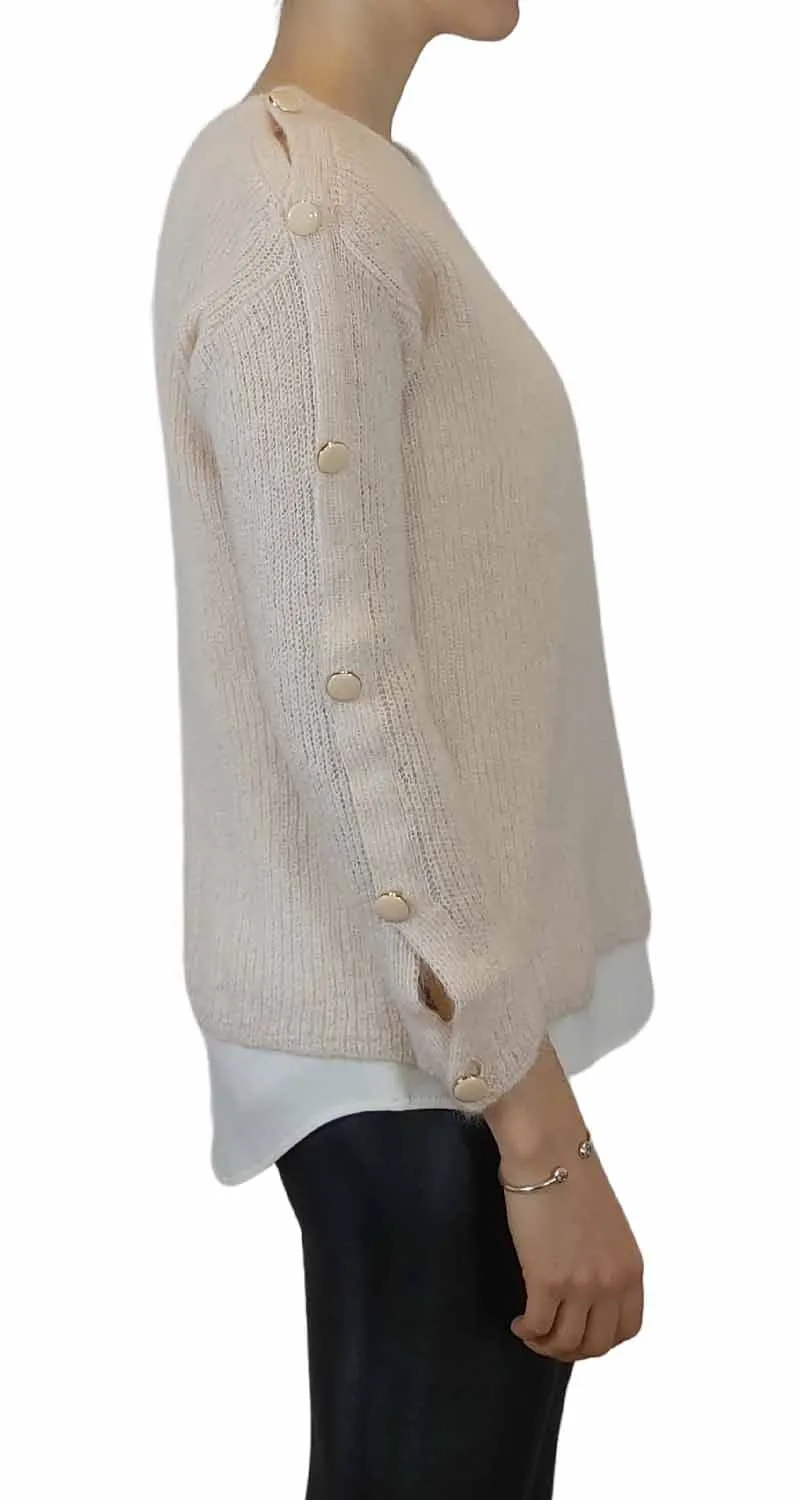 SÉZANE Pink Marcel Sweater