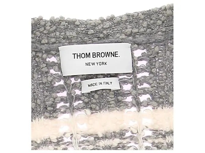 THOM BROWNE Camiseta de punto.fr 40 Algodón Gris 