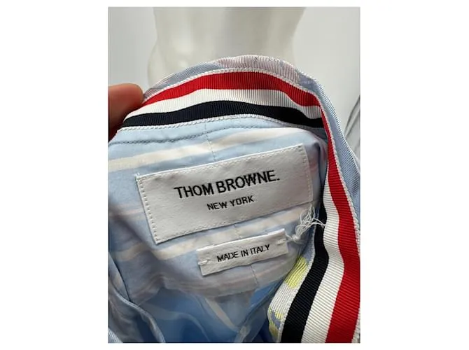 THOM BROWNE Vestidos T.ÉL 42 poliéster Azul 