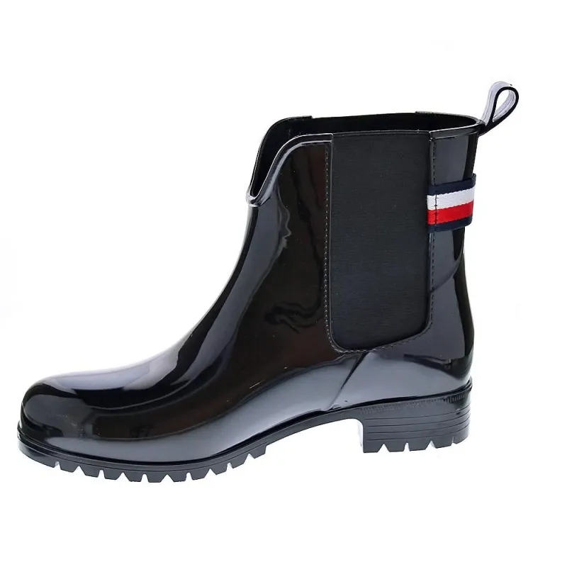 Tommy Hilfiger Women's Rainboot Ankle Boots in Black