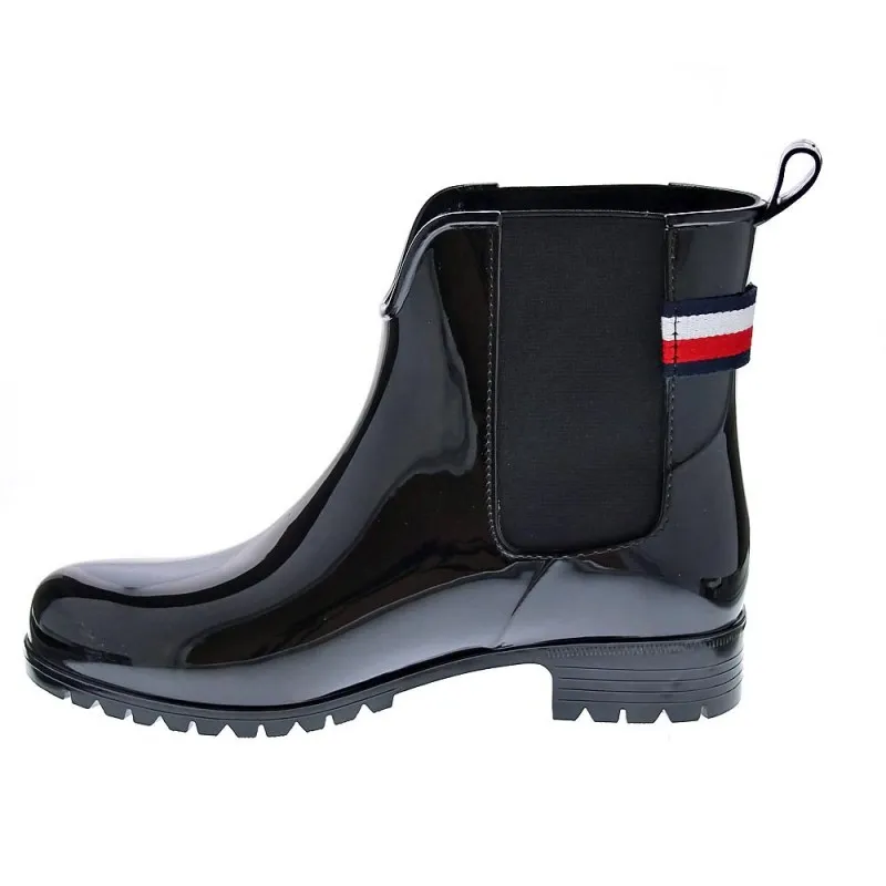 Tommy Hilfiger Women's Rainboot Ankle Boots in Black