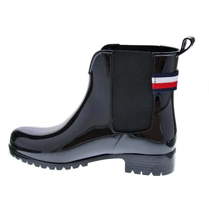 Tommy Hilfiger Women's Rainboot Ankle Boots in Black