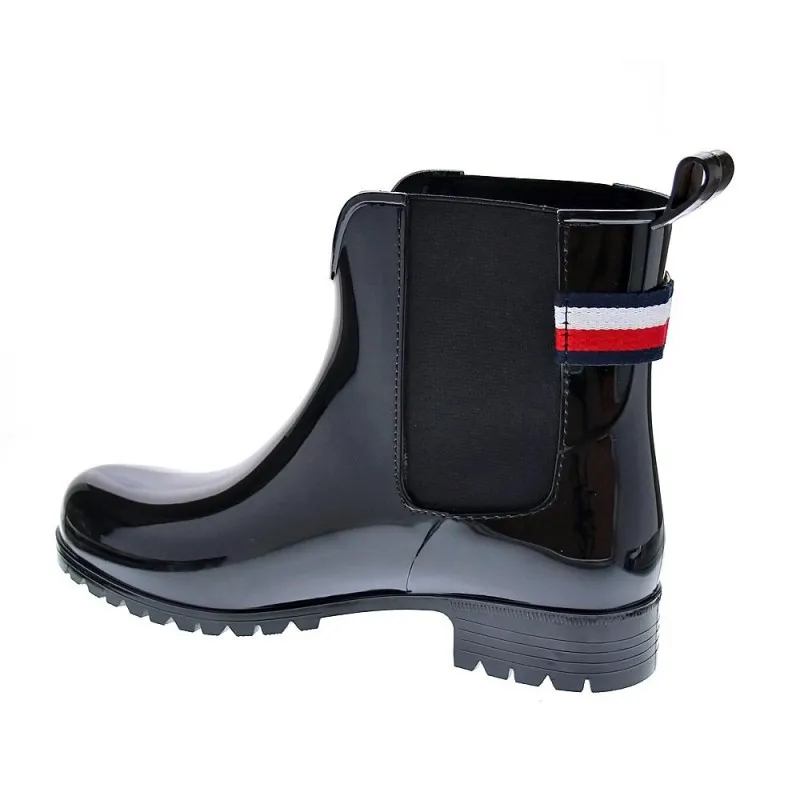 Tommy Hilfiger Women's Rainboot Ankle Boots in Black