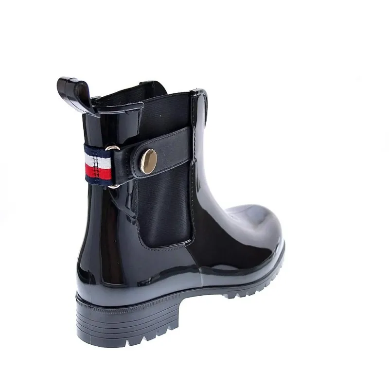 Tommy Hilfiger Women's Rainboot Ankle Boots in Black