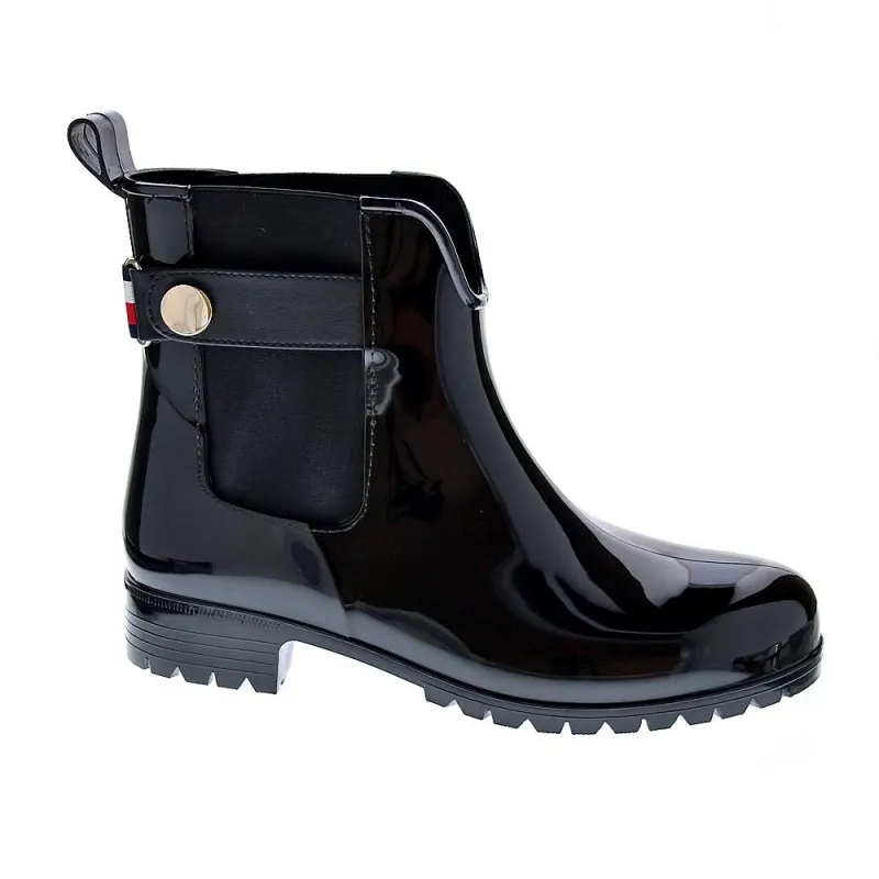 Tommy Hilfiger Women's Rainboot Ankle Boots in Black