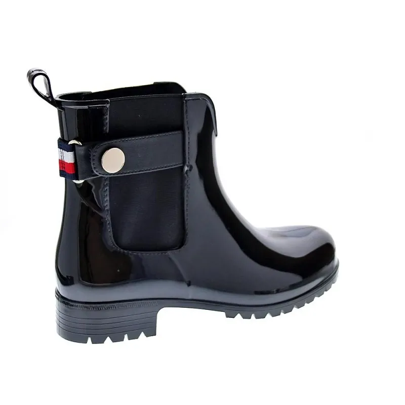 Tommy Hilfiger Women's Rainboot Ankle Boots in Black