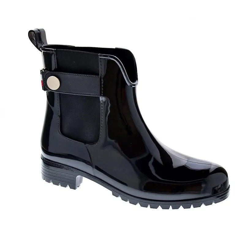 Tommy Hilfiger Women's Rainboot Ankle Boots in Black