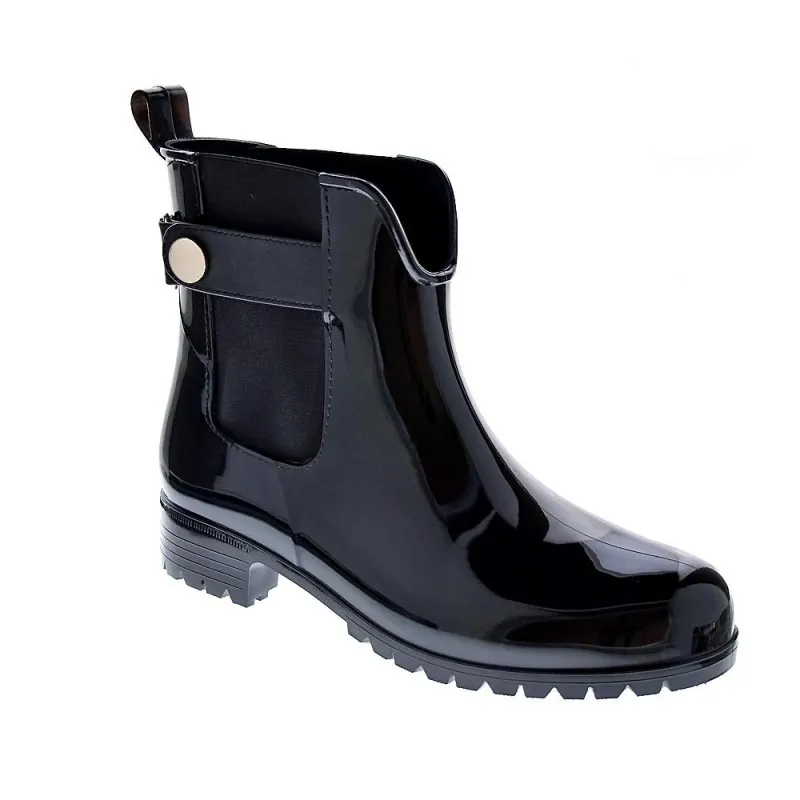 Tommy Hilfiger Women's Rainboot Ankle Boots in Black