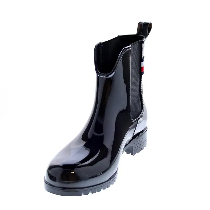 Tommy Hilfiger Women's Rainboot Ankle Boots in Black