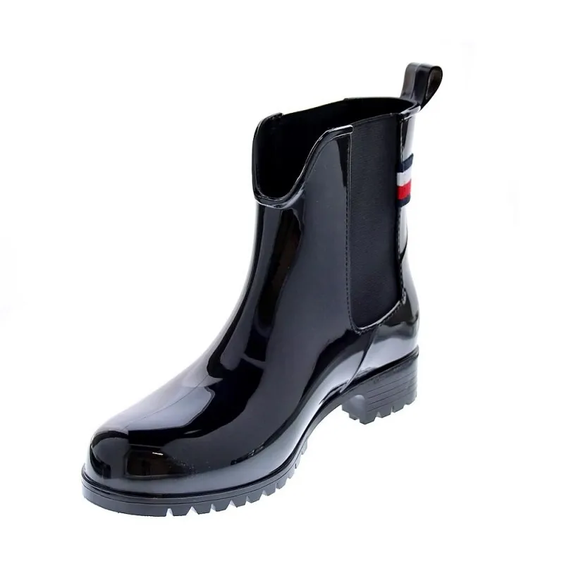 Tommy Hilfiger Women's Rainboot Ankle Boots in Black