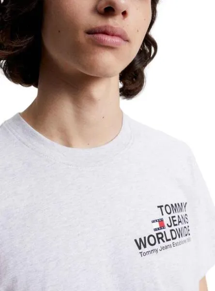 Tommy Jeans Entry Concert Camiseta Gris Hombre