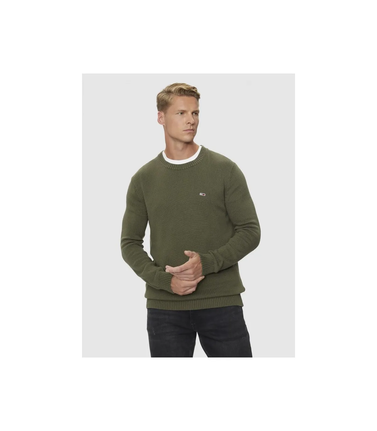 Tommy Jeans Jersey Hombre verde