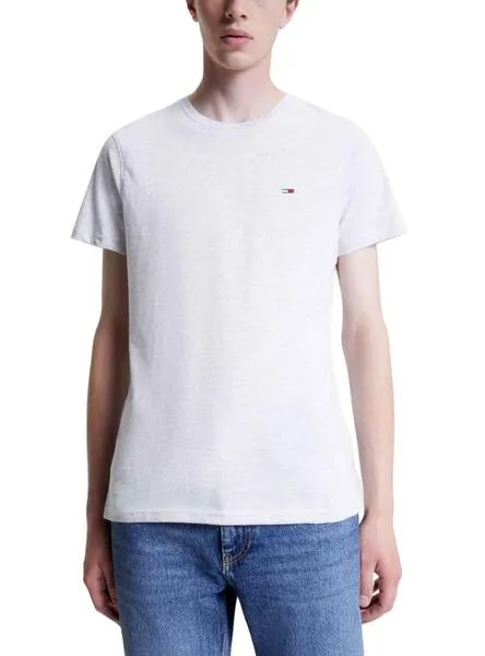 Tommy Jeans Slim Gris Pack 2 Camisetas Hombre