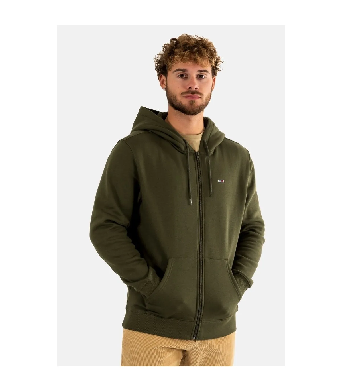 Tommy Jeans Sudadera Capucha Hombre verde