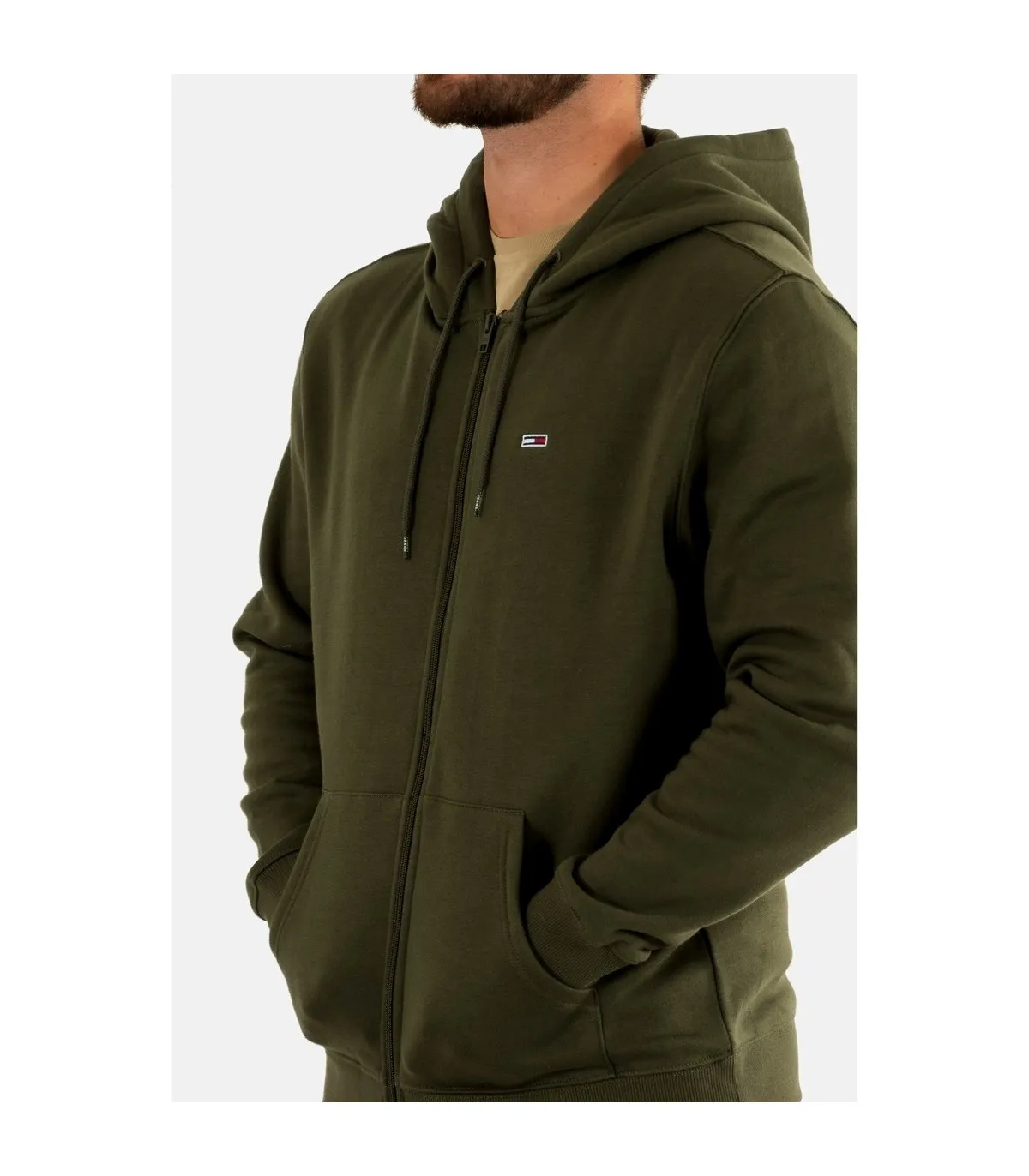 Tommy Jeans Sudadera Capucha Hombre verde