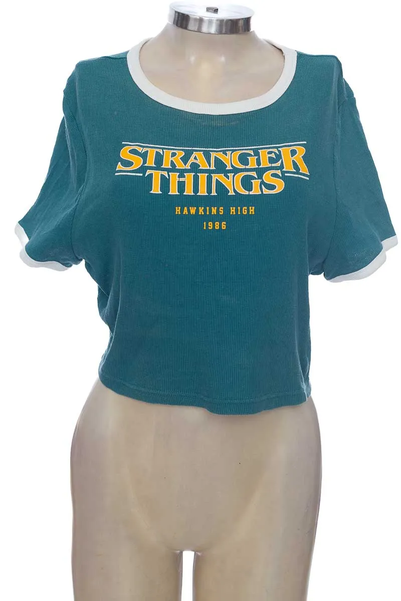 Stranger Things Green Colored Top/T-shirt