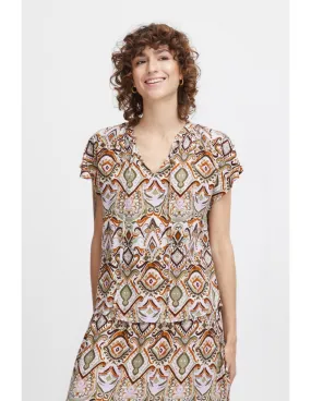 BOHO Print Top - B.Young Joella