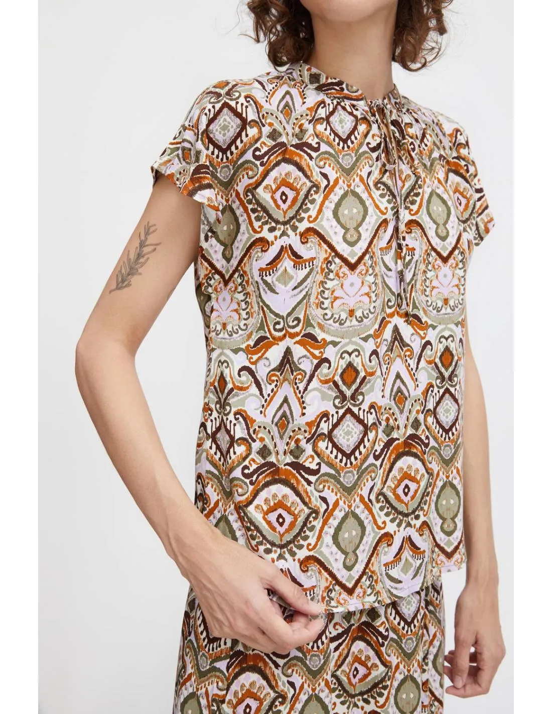 BOHO Print Top - B.Young Joella