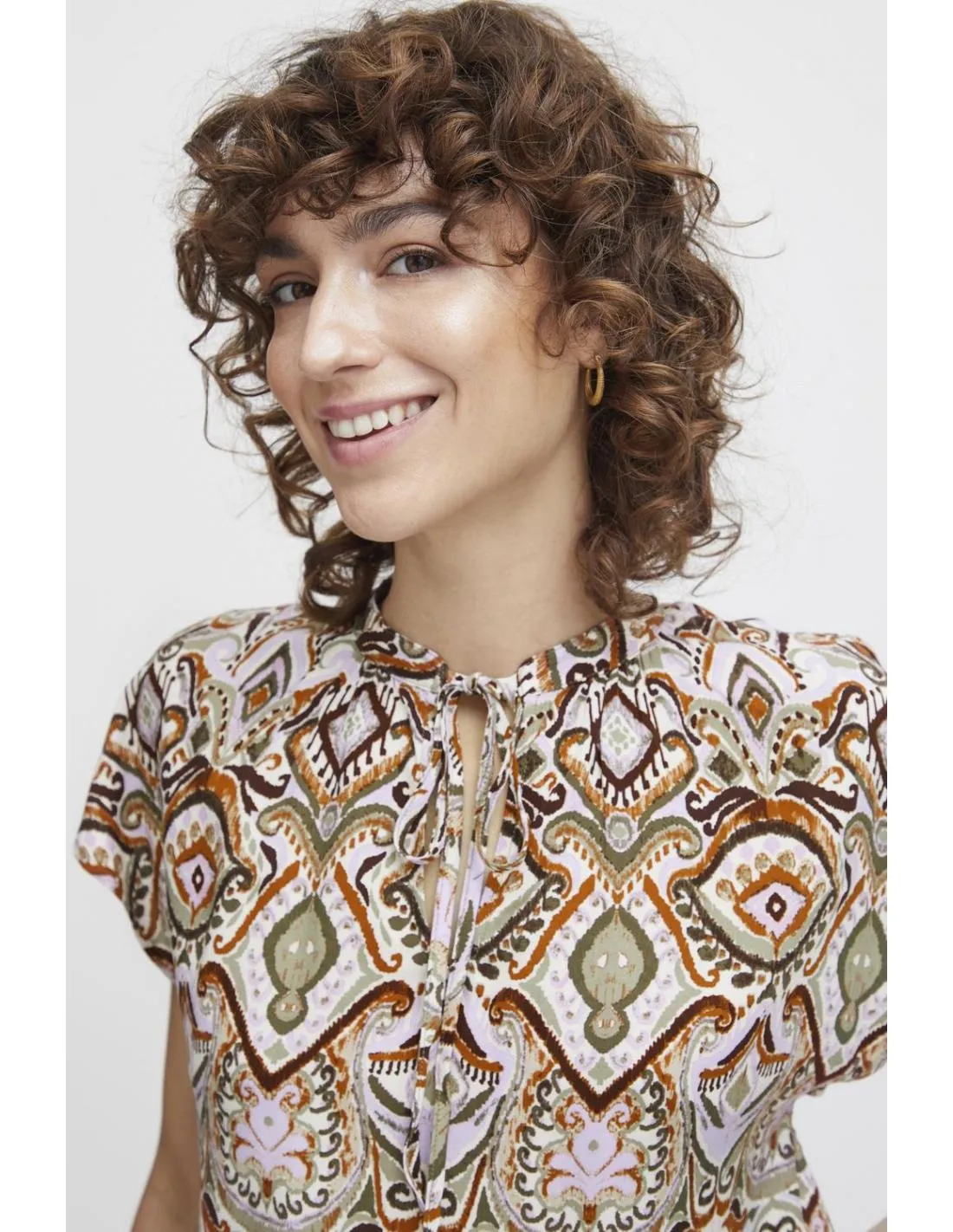 BOHO Print Top - B.Young Joella