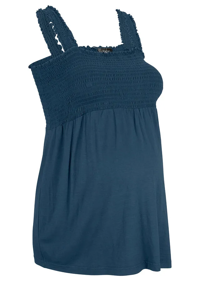 Navy Blue Maternity Top