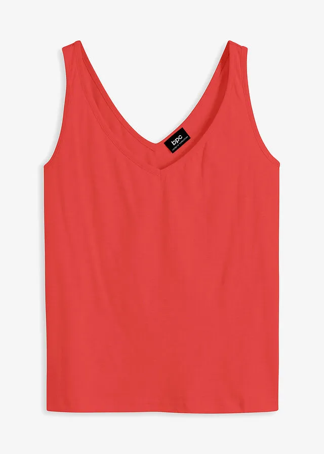 Carmine Red Crop Top