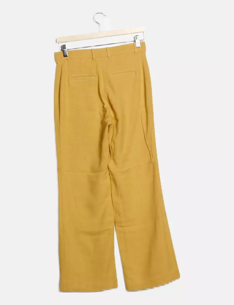 Yellow Basic Pants by Uterqüe