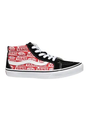 Vans SK8-Mid Reissue Logo Rojo Junior sneakers.