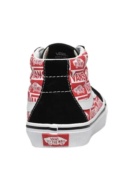 Vans SK8-Mid Reissue Logo Rojo Junior sneakers.