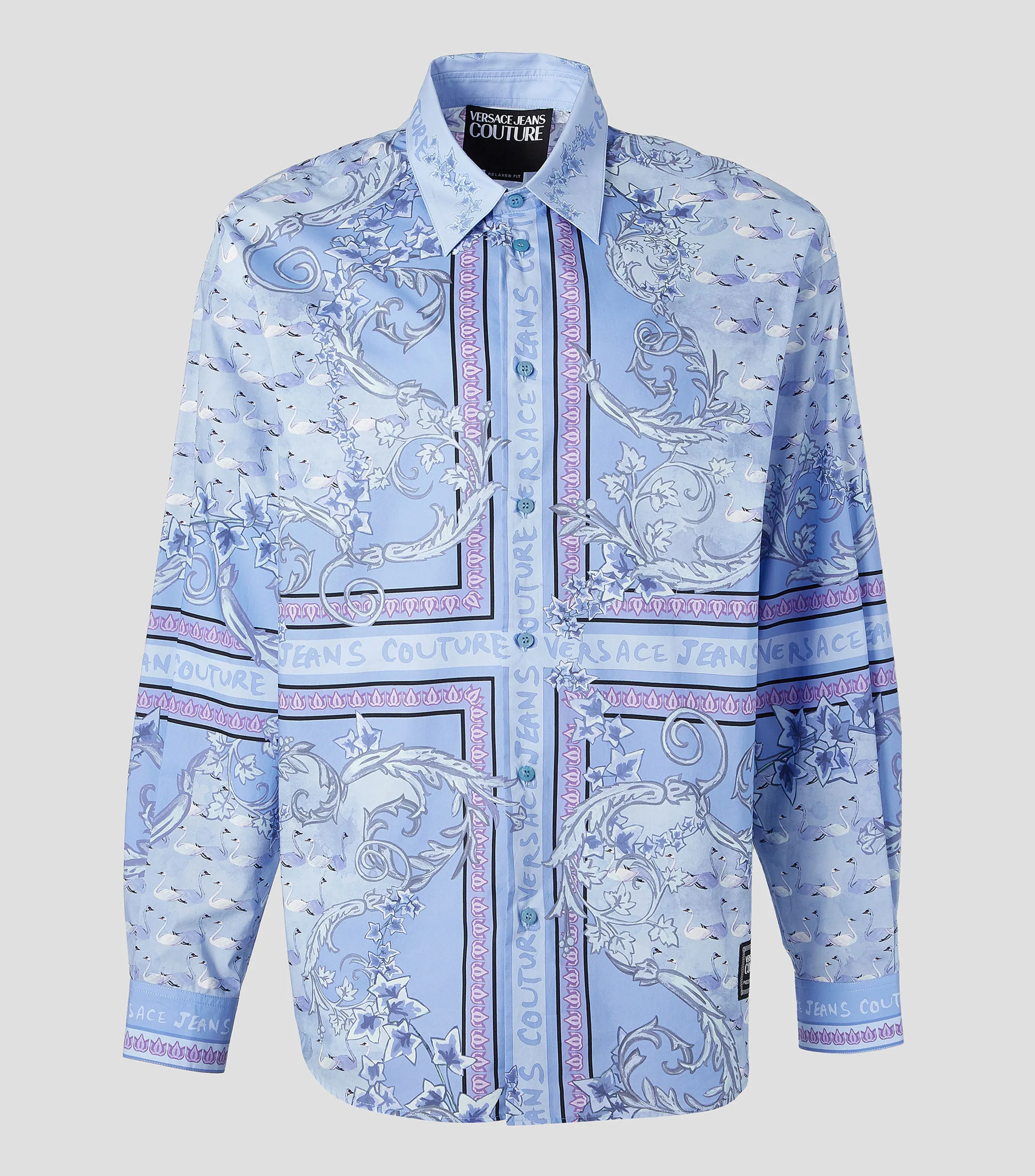 Versace Jeans Couture Camisa estampada manga larga Hombre