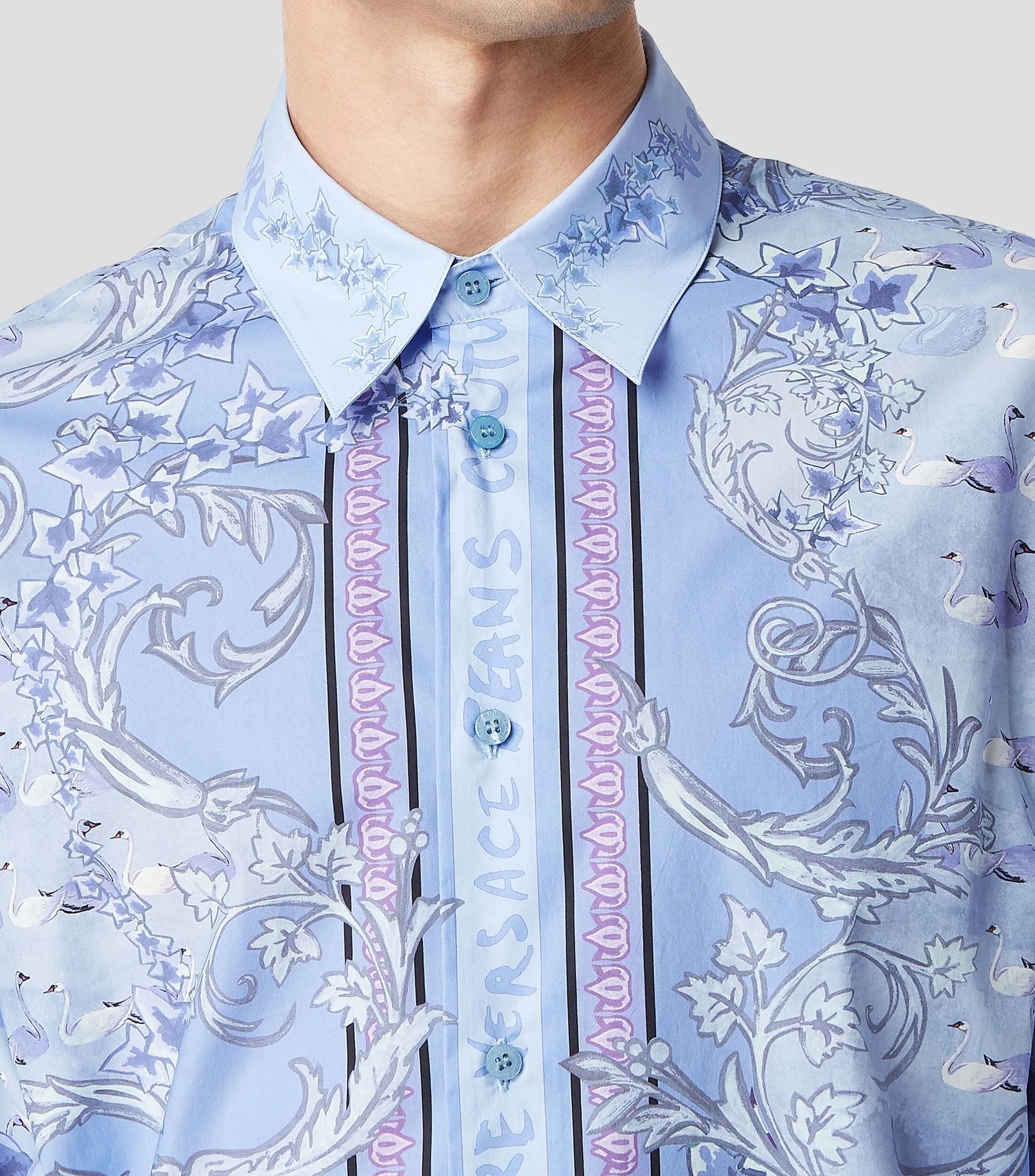 Versace Jeans Couture Camisa estampada manga larga Hombre