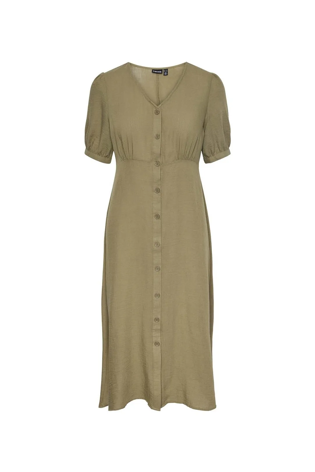 Green PCMADDIE Button-down Dress