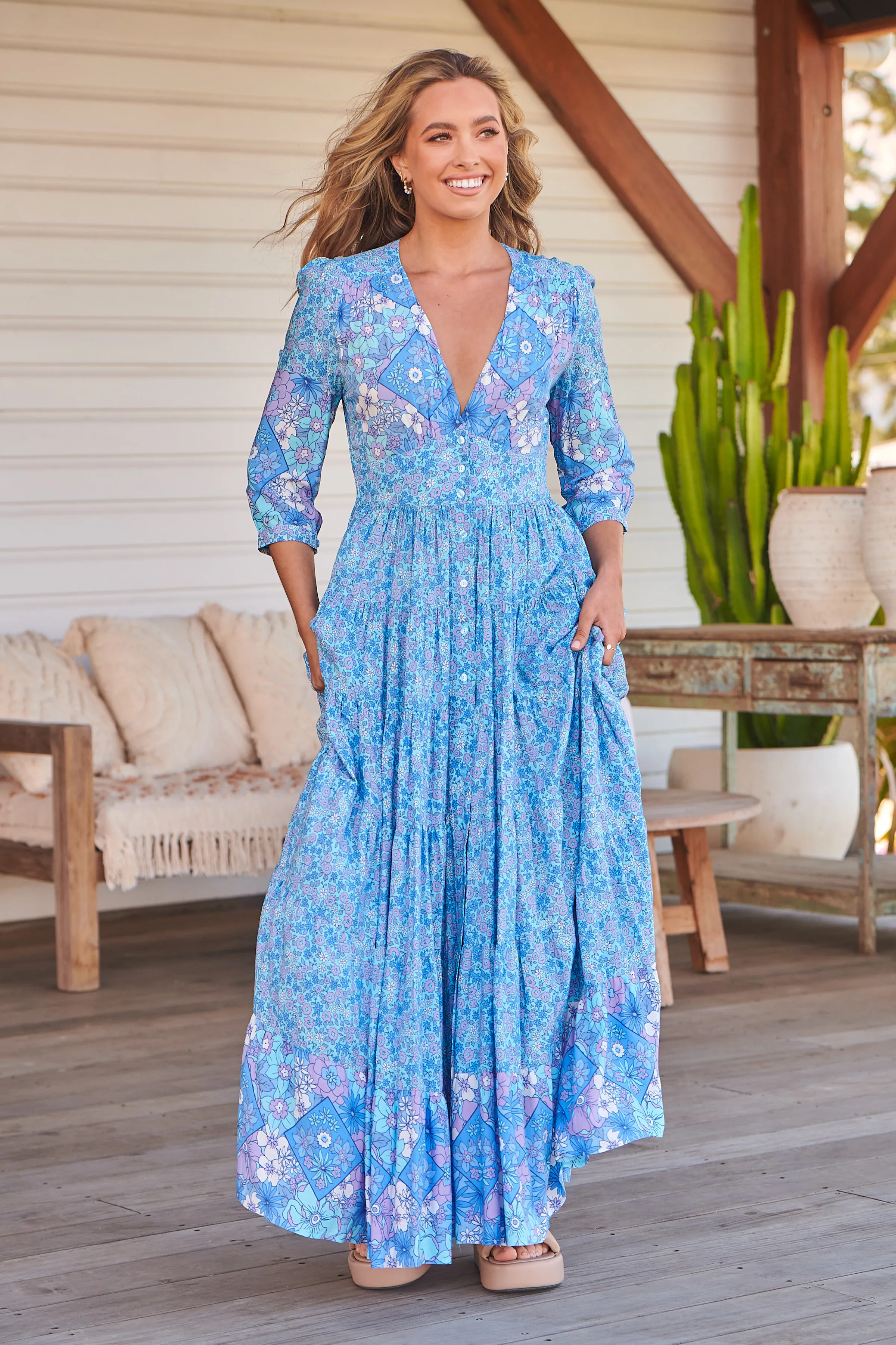 Blueberry Long Dress - Shop Now