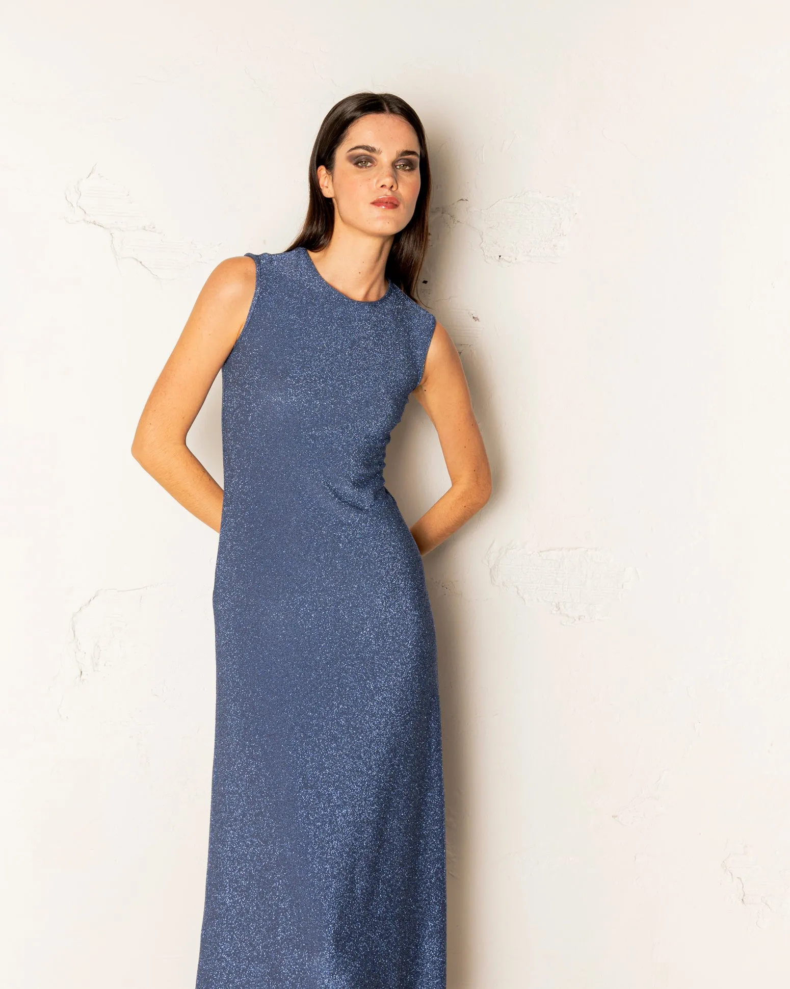 VESTIDO LUREX ELECTRIC BLUE