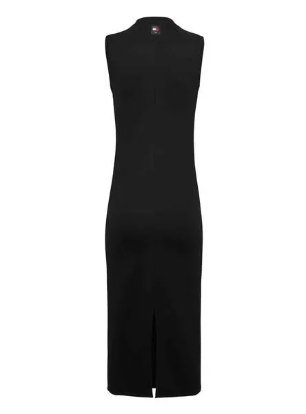 Tommy Jeans Midi Bodycon Negro Mujer