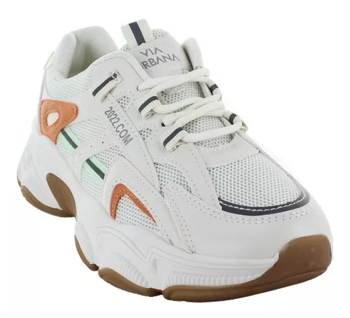 Via Urbana Tenis Aesthetic Blanco Salmon Mujer 81457