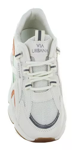 Via Urbana Tenis Aesthetic Blanco Salmon Mujer 81457