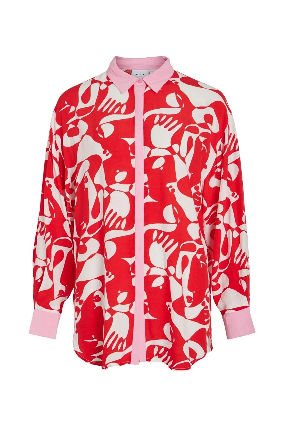 Vikikki Mat Red Oversized Shirt