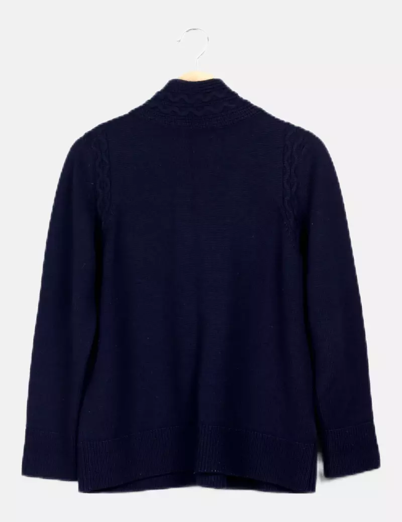 Viriato Blue Navy Knit Jacket