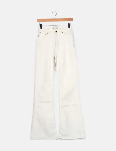 White flare Zara jeans