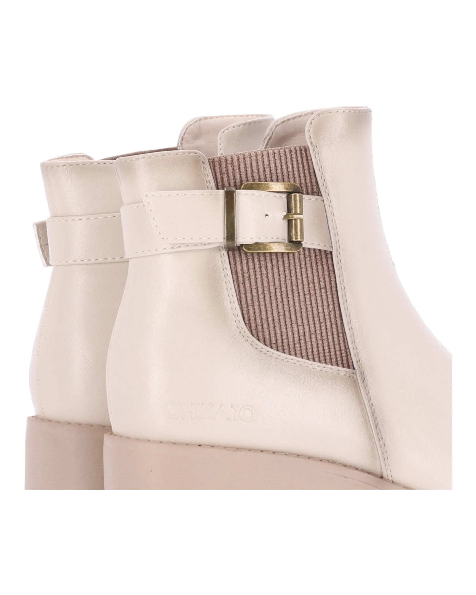 Women's Chika10 Carnavales 02 Beige Boots.