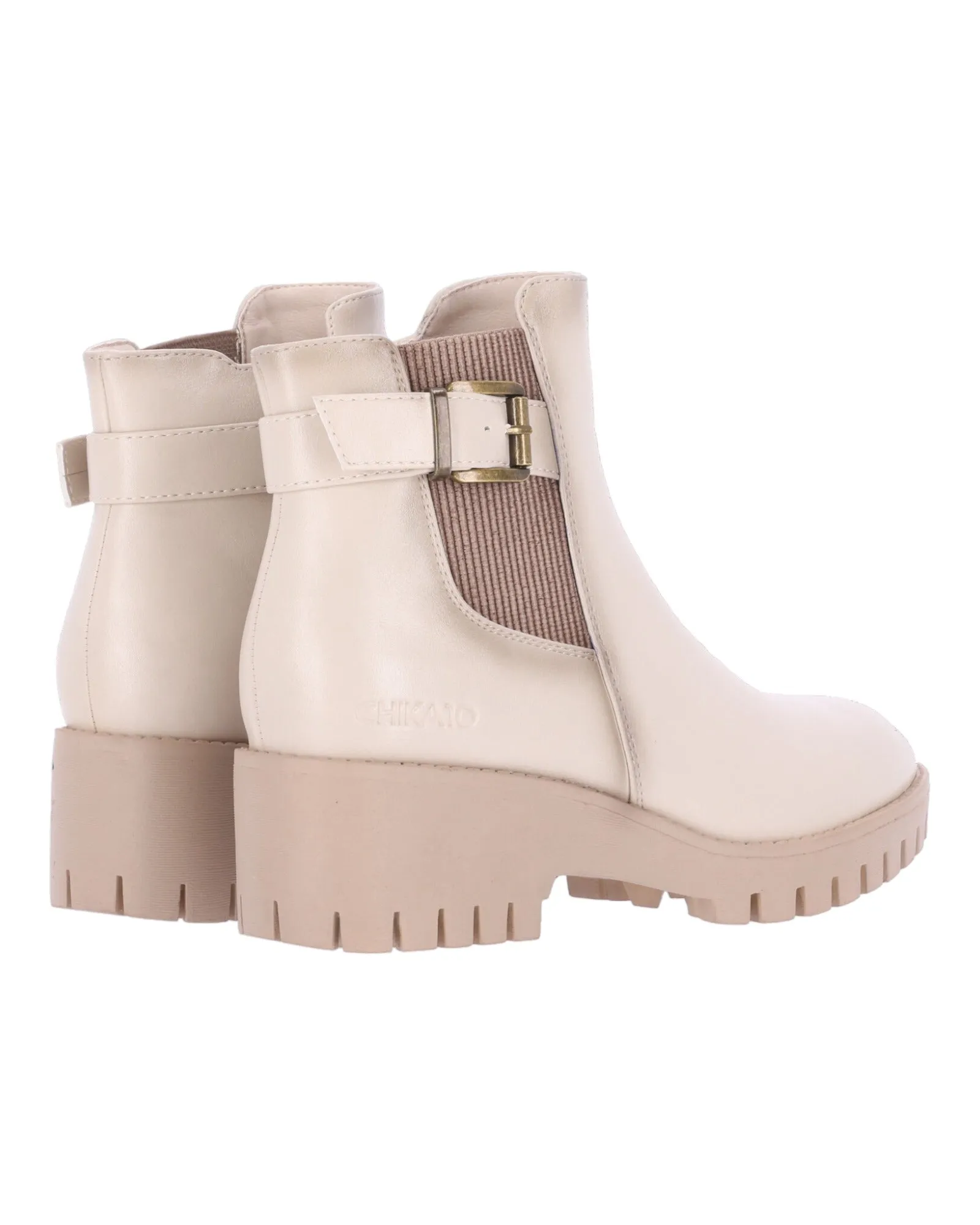 Women's Chika10 Carnavales 02 Beige Boots.