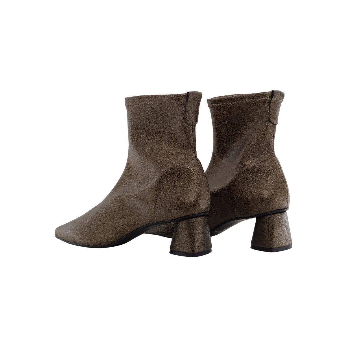 Women's Metallic Lycra Ankle Boots Chiara E11084